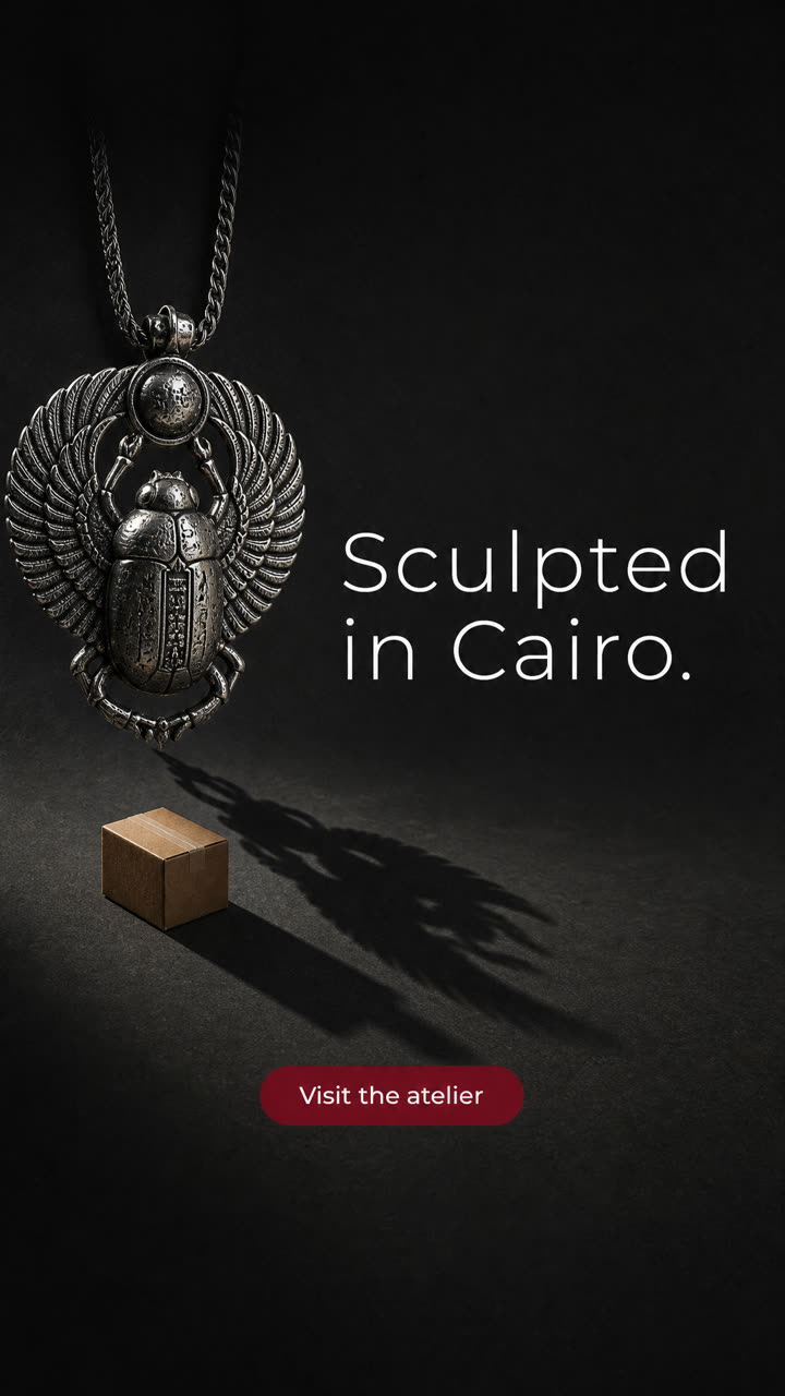Sculpted in Cairo.